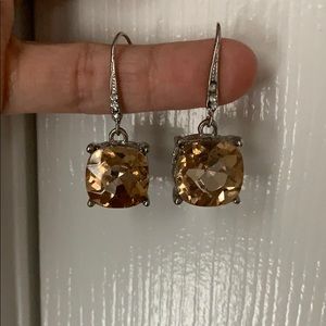 Rose Gold Bling Drop Earrings